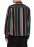 Back View - Click To Enlarge - TOGA VIRILIS - Flannel Striped Cotton Shirt