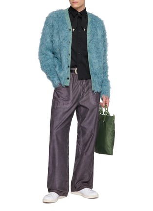 Figure View - Click To Enlarge - TOGA VIRILIS - Shaggy Knit Cardigan