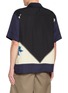 Back View - Click To Enlarge - TOGA VIRILIS - Short Sleeve Inner Print Open Collar Shirt