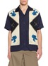 TOGA VIRILIS Short Sleeve Inner Print Open Collar Shirt