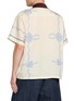 Back View - Click To Enlarge - TOGA VIRILIS - Short Sleeve Inner Print Open Collar Shirt