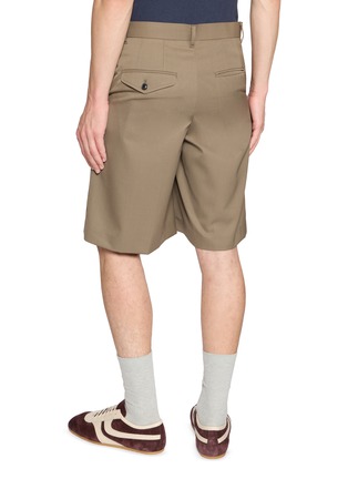 Back View - Click To Enlarge - TOGA VIRILIS - Pleated Twill Shorts