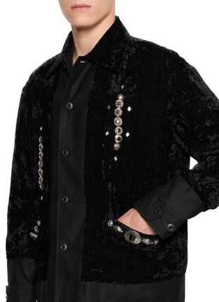  - TOGA VIRILIS - Embellished Crushed Velvet Blouson