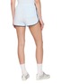 Back View - Click To Enlarge - SPORTY & RICH - Signature Logo Contrast Trim Cotton Terry Shorts