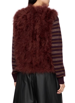 Back View - Click To Enlarge - YVES SALOMON - Feather Silk Lined Vest