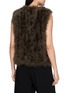 Back View - Click To Enlarge - YVES SALOMON - Feather Silk Lined Vest