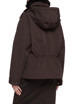Back View - Click To Enlarge - YVES SALOMON - High Neck Parka Jacket
