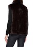 Back View - Click To Enlarge - YVES SALOMON - Reversible Mink Fur Vest