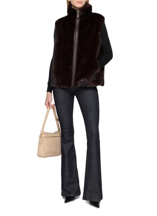 Figure View - Click To Enlarge - YVES SALOMON - Reversible Mink Fur Vest