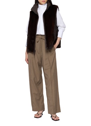 Figure View - Click To Enlarge - YVES SALOMON - Rev Mink Fur Vest
