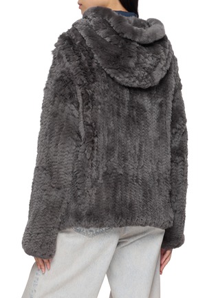 Back View - Click To Enlarge - YVES SALOMON - Rex Fur Hood Jacket