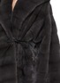  - YVES SALOMON - Hooded Tie Front Fur Jacket