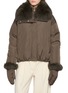YVES SALOMON Fox Fur Removable Gloves Puffer Jacket