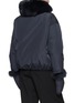 Back View - Click To Enlarge - YVES SALOMON - Fox Fur Removable Gloves Puffer Jacket