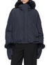 YVES SALOMON Fox Fur Removable Gloves Puffer Jacket