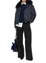 Figure View - Click To Enlarge - YVES SALOMON - Fox Fur Removable Gloves Puffer Jacket