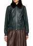YVES SALOMON Fur Collar Leather Jacket