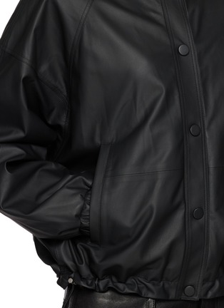  - YVES SALOMON - Drawstring Hem Snap Button Jacket