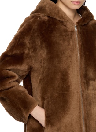  - YVES SALOMON - Hooded Fur Jacket