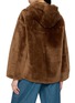 Back View - Click To Enlarge - YVES SALOMON - Hooded Fur Jacket