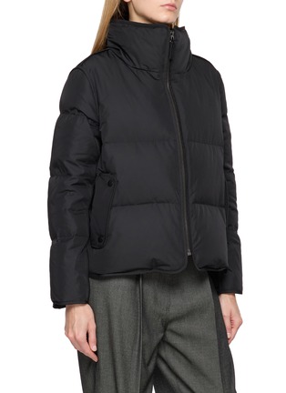 Detail View - Click To Enlarge - YVES SALOMON - Fur-Lined Hooded Down Jacket