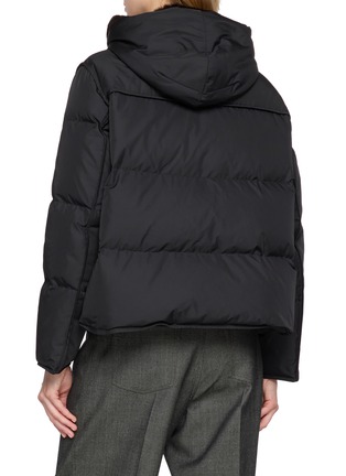 Back View - Click To Enlarge - YVES SALOMON - Fur-Lined Hooded Down Jacket