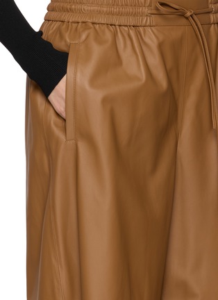  - YVES SALOMON - Cropped Wide Leg Leather Pants