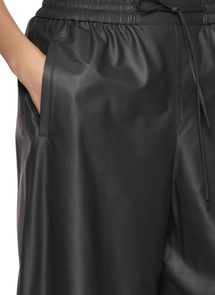  - YVES SALOMON - Cropped Wide Leg Leather Pants