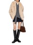 Figure View - Click To Enlarge - YVES SALOMON - Hooded Zip Up Jacket