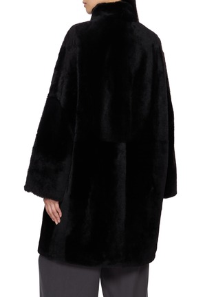 Back View - Click To Enlarge - YVES SALOMON - Long-Sleeve Shearling Coat