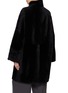Back View - Click To Enlarge - YVES SALOMON - Long-Sleeve Shearling Coat