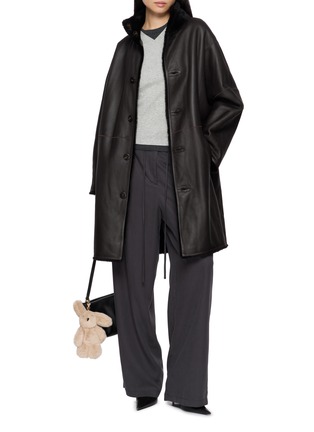 Figure View - Click To Enlarge - YVES SALOMON - Long-Sleeve Shearling Coat