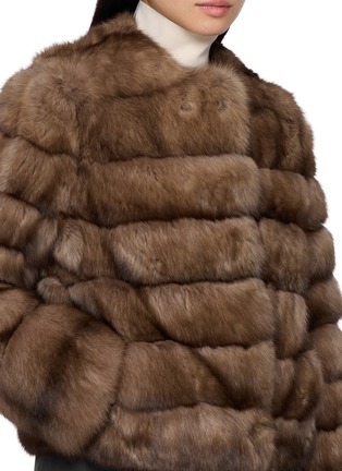  - YVES SALOMON - Cropped Sable Fur Jacket
