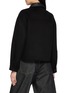 Back View - Click To Enlarge - YVES SALOMON - Contrast Collar Button Up Jacket