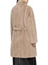 Back View - Click To Enlarge - YVES SALOMON - Stand Collar Belted Fur Coat