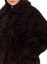  - YVES SALOMON - Cropped Curly Shearling Jacket