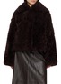 YVES SALOMON Cropped Curly Shearling Jacket