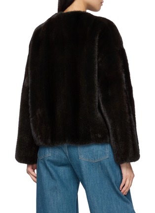 Back View - Click To Enlarge - YVES SALOMON - Collarless Mink Jacket