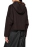 Back View - Click To Enlarge - YVES SALOMON - Mink-Trimmed Wool Hooded Jacket