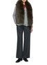 Figure View - Click To Enlarge - YVES SALOMON - Fox Fur Collar Puffer Vest