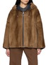 YVES SALOMON Reversible Hooded Fur Jacket