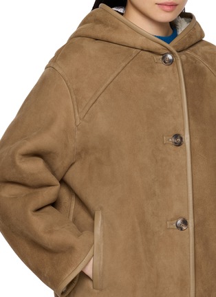  - YVES SALOMON - Hooded Leather Jacket