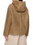 Back View - Click To Enlarge - YVES SALOMON - Hooded Leather Jacket