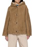 YVES SALOMON Hooded Leather Jacket