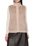 YVES SALOMON Single-Breasted Mink Knit Vest