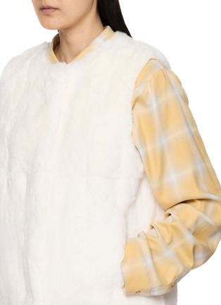  - YVES SALOMON - Rex Rabbit Fur Silk Lined Vest