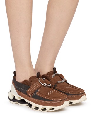 Figure View - Click To Enlarge - MIZUNO - X Setsumasa Kobayashi Wave Prophecy Ring Unisex Moccasin Sneakers