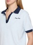  - SPORTY & RICH - Signature Logo Cotton Terry Polo Shirt
