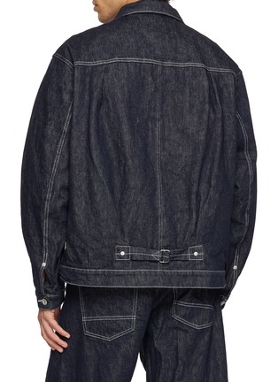 Back View - Click To Enlarge - COMME DES GARÇONS HOMME - Cotton Reactive Denim Jacket