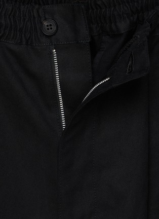  - COMME DES GARÇONS HOMME - Elasticated Waistband Wide Leg Cotton Twill Pants